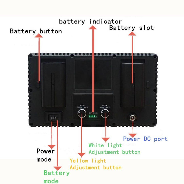 Portable 40W 600 Led Handheld Outdoor Fill Light