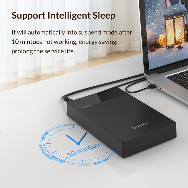 Portable 3.5 Hard Drive Enclosure - Compact & Versatile