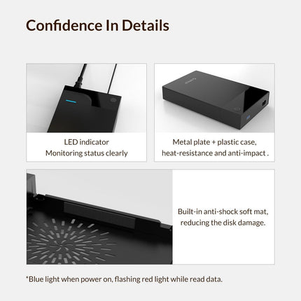 Portable 3.5 Hard Drive Enclosure - Compact & Versatile