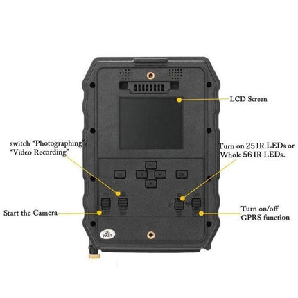 Night Vision Hunting Camera With Wide Angle And Low Battery Alert