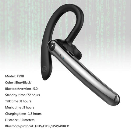 180 Degree Rotating Bluetooth 5.0 Wireless Earphones With Noise Cancellation And Mic