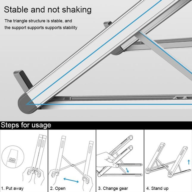 Foldable Aluminum Laptop Stand - Universal