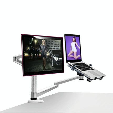 Versatile Desktop Monitor Stand - Space-Saving Design