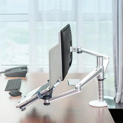 Versatile Desktop Monitor Stand - Space-Saving Design
