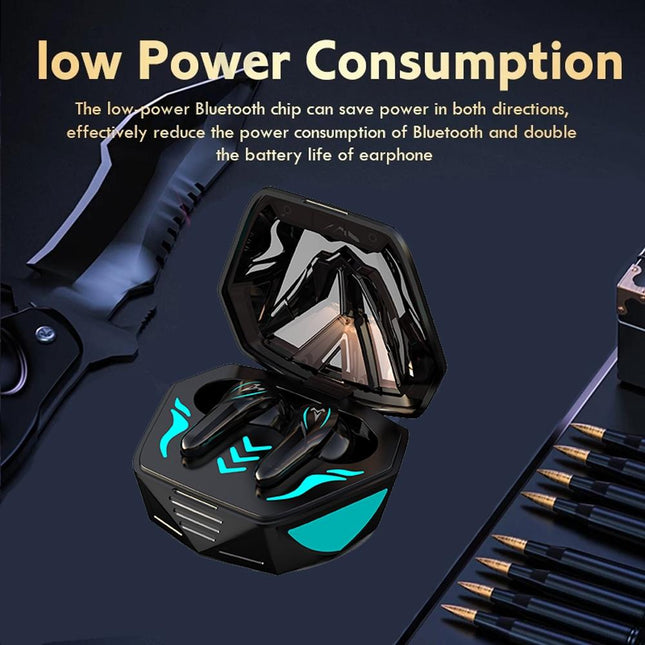 Waterproof T & G Wireless 9D Stereo Headphones With Led Charging Box