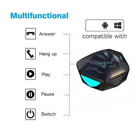 Waterproof T & G Wireless 9D Stereo Headphones With Led Charging Box