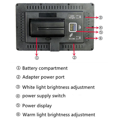 Portable 520 Led Fill Light For Outdoor Photography - No Battery