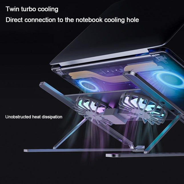 Adjustable Laptop Stand - Cooling Fans Included