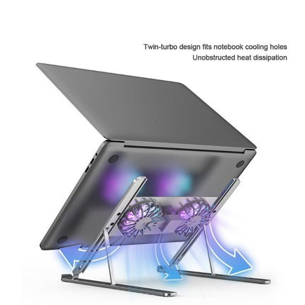 Adjustable Laptop Stand - Cooling Fans Included