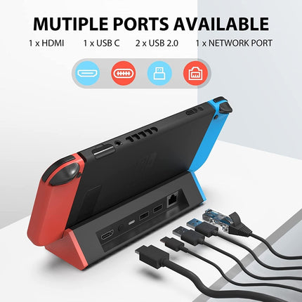 Nintendo Switch 4K Hdmi Adapter With 1000Mbs Lan