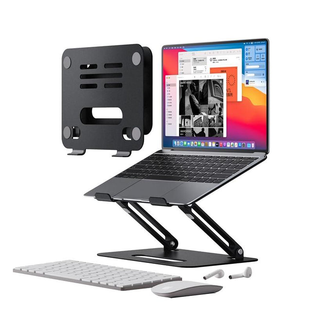Double-Layer Aluminum Alloy Folding Stand For Notebooks And Tablets
