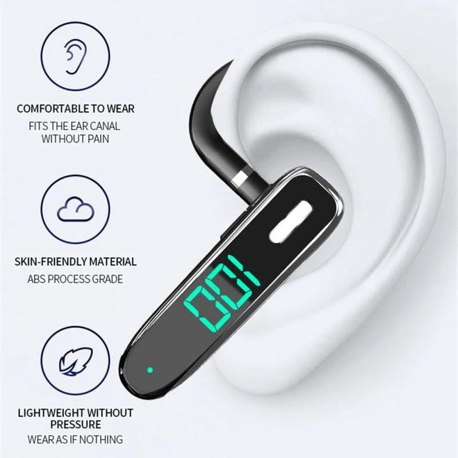 5.3 Bluetooth Business Ear-Hook Earphone With Mic - K50
