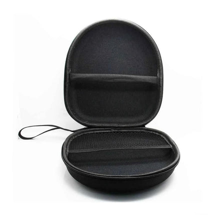 Round Zippered Headphone Storage Bag - Portable And Compact