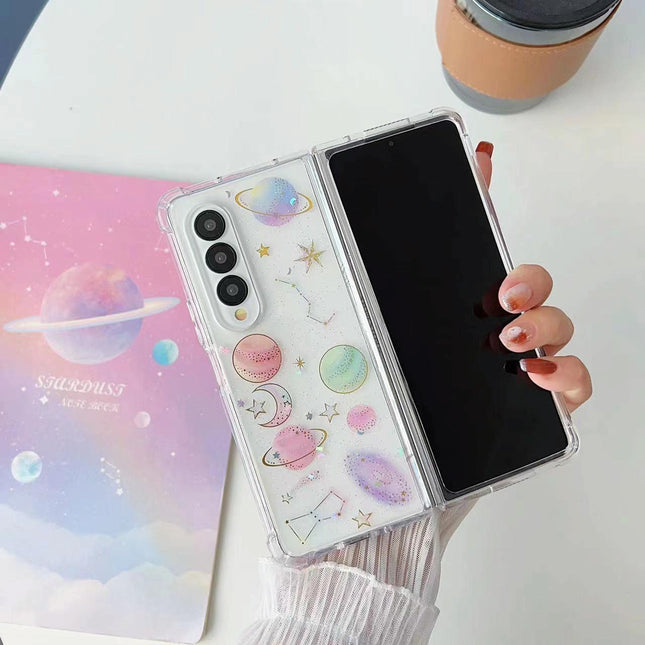 Sparkling Tpu Case For Samsung Galaxy Z Fold 4 - Glitter Epoxy