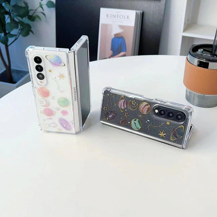 Sparkling Tpu Case For Samsung Galaxy Z Fold 4 - Glitter Epoxy