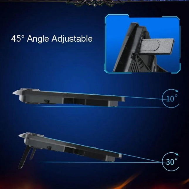 Portable Gaming Laptop Stand With 4 Cooling Fans