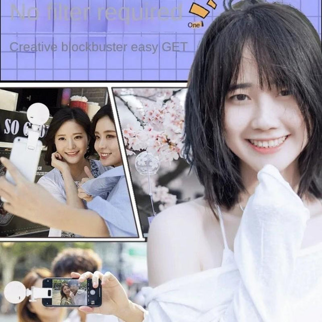 Mini Led Clip-On Selfie Fill Light For Phones