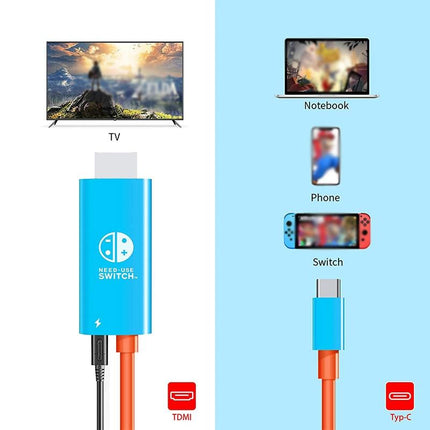 6.6Ft Type C To Hdmi Cable For 4K Tv And Switch