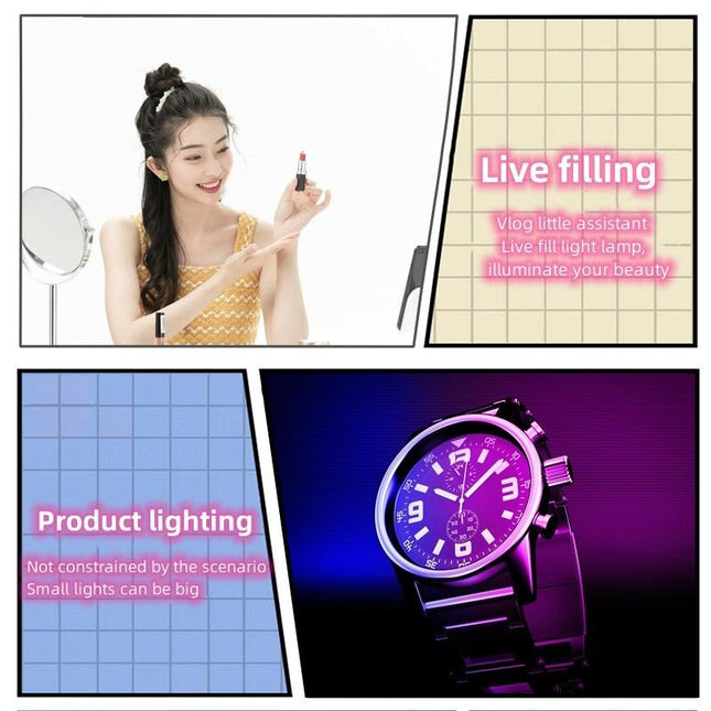 Portable Hand-Held 6W Rgb Led Video Light For Tofu Fill