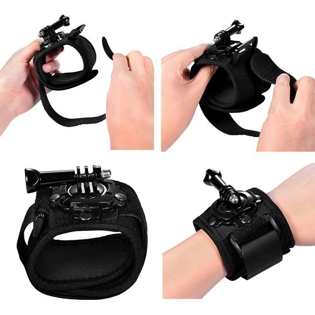 360 Degree Rotation Hand Camera Wrist Strap Mount - Gp144