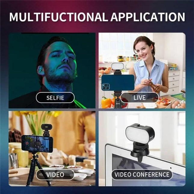 Portable Rechargeable Rgb Video Conference Led Fill Light