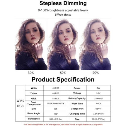 Rgb Led Video Light For Vlogging And Photography - Full Colour Fill Light