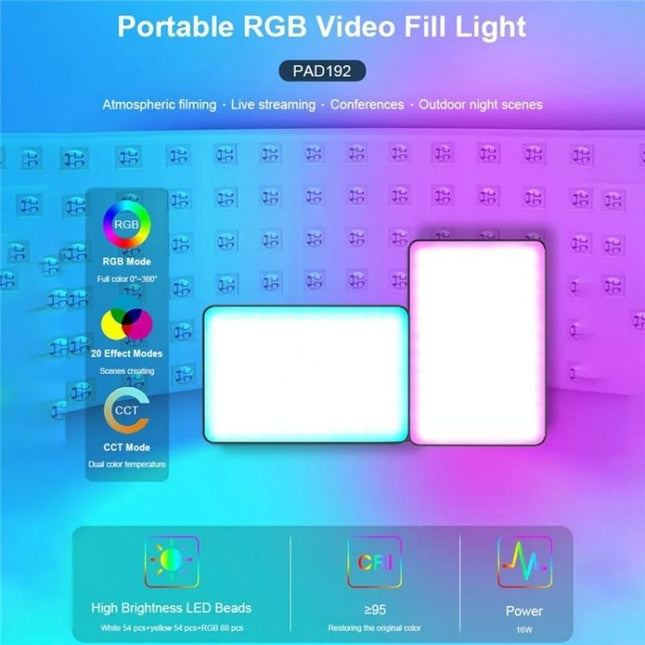 Rgb Led Fill Light For Dslr And Gopro Photography