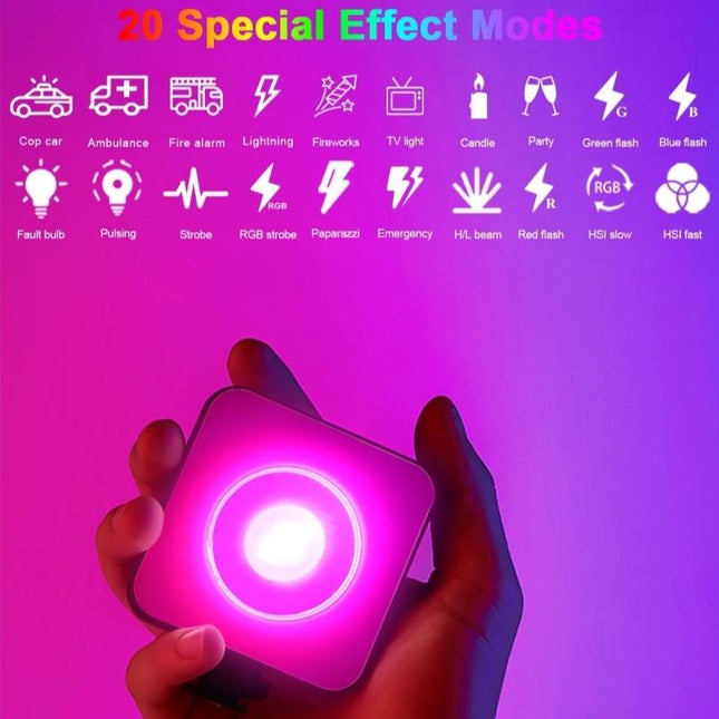 Mini Magnetic Rgb Led Camera Light For Sunset Atmosphere