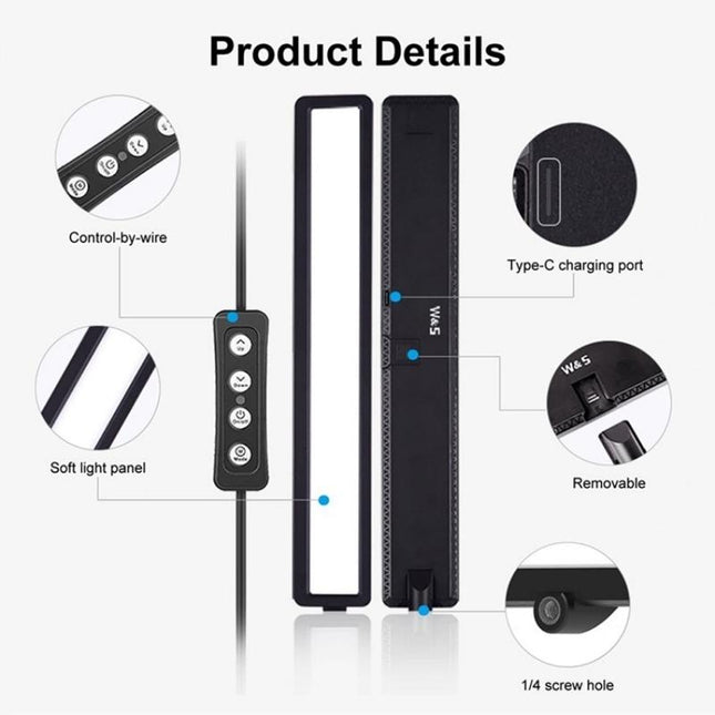 Portable Led Webcam Light With Tripod For Video Conferencing