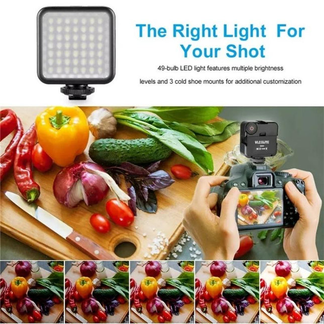 Mini Led Camera Light For Live Streaming And Photography