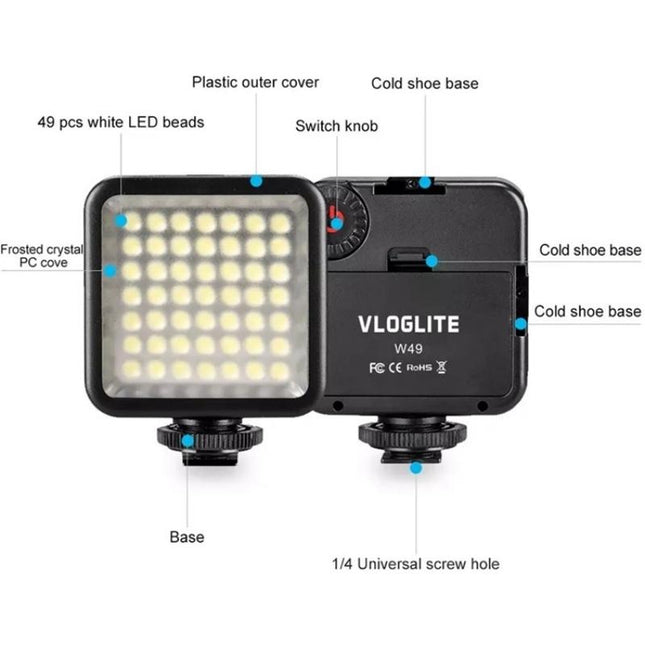 Mini Led Camera Light For Live Streaming And Photography