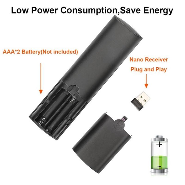 Smart Wireless Air Mouse With Ir Learning And Backlight Control