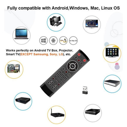 Smart Remote Control For Android Tv With Microphone And Air Mouse Function