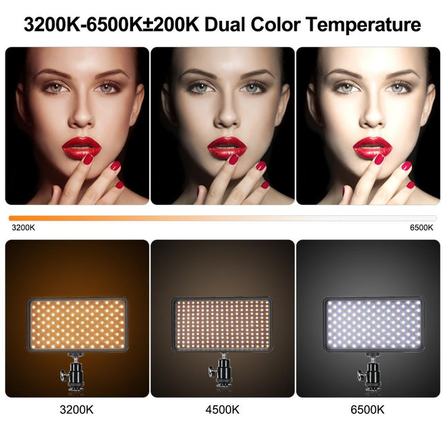 Portable High-Brightness Video Light With Dual Colour Temperature