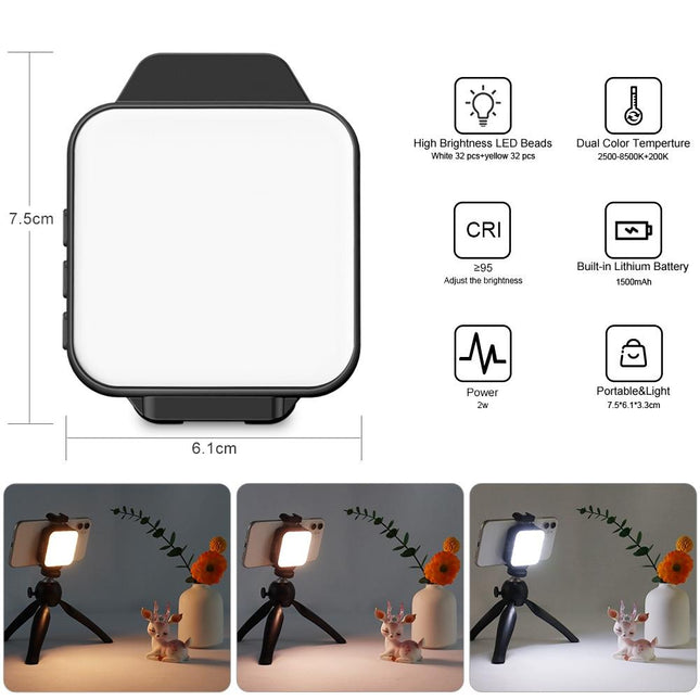 Food Jewelry Pocket Phone Fill Light With Clamp - W66