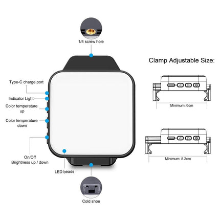 Food Jewelry Pocket Phone Fill Light With Clamp - W66