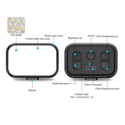 Mini Handheld Stabilizer With Magnetic Beauty Fill Light For Dji Mini / Feiyu Scorp