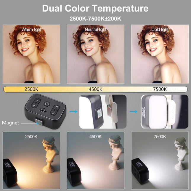 Mini Handheld Stabilizer With Magnetic Beauty Fill Light For Dji Mini / Feiyu Scorp