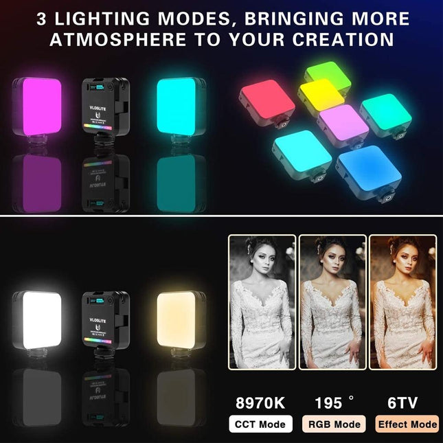 Dimmable Pocket Fill Light - 20 Modes For Live Broadcast