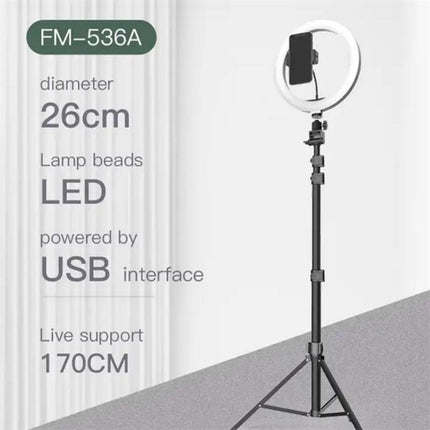 10 Inch Ring Light Set For Live Streaming And Beauty Stand