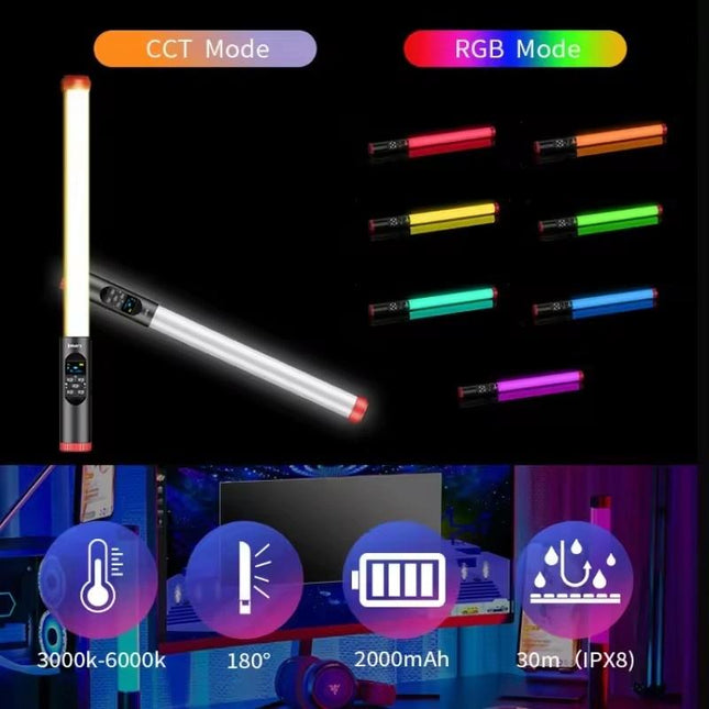 Waterproof Rgb Handheld Led Fill Light For Outdoor Photography