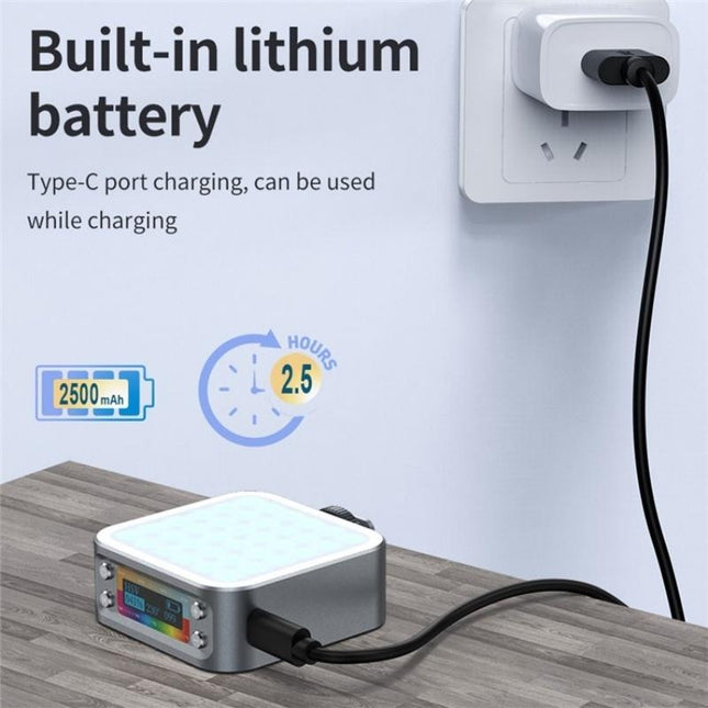 Portable Dimmable Rgb Fill Light For Photography And Phone