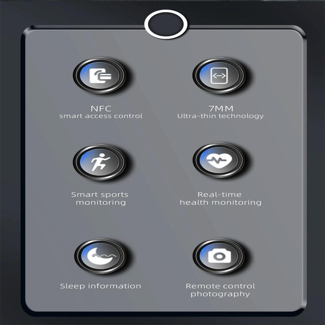 Smart Ring With Heart Rate Blood Oxygen Sleep Monitoring And Multiple Sports Modes - Black Size 8