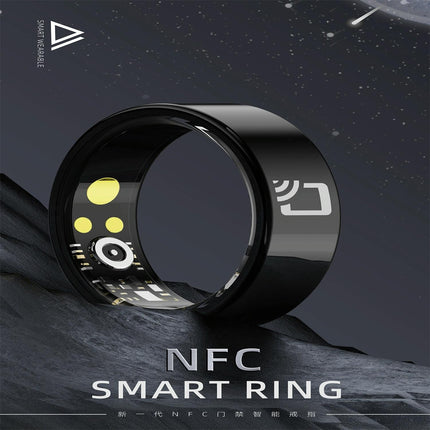 Smart Ring With Heart Rate Blood Oxygen Sleep Monitoring And Multiple Sports Modes - Black Size 10