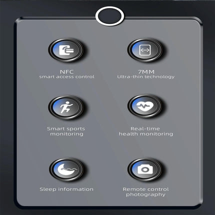 Smart Ring With Heart Rate Blood Oxygen Sleep Monitoring - Multiple Sports Modes - Black Size 14