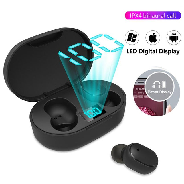 Led Display Waterproof Tws Bluetooth Earbuds