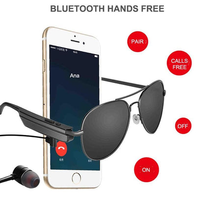 Wireless Bluetooth Sunglasses With Music Earphones And Mic