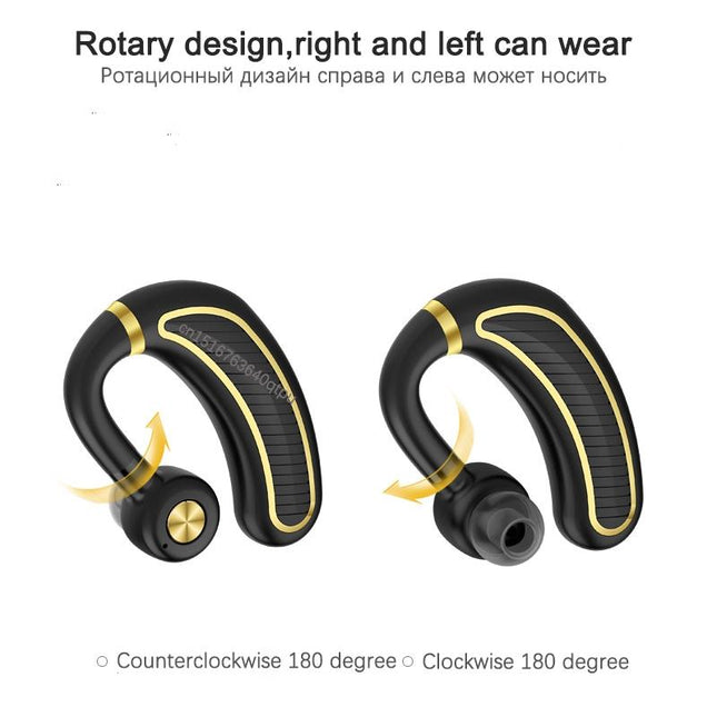 Wireless Bluetooth Earphones With Mic - 24Hrs Work Time - For Iphone / Android - Black / Gold