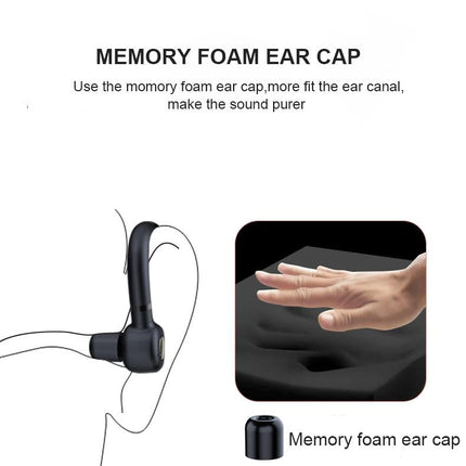 Wireless Bluetooth Earphones With Mic - 24Hrs Work Time - For Iphone / Android - Black / Gold