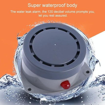 Water Leak And Overflow Detector With Sound And Light Alarm - Waterproof
